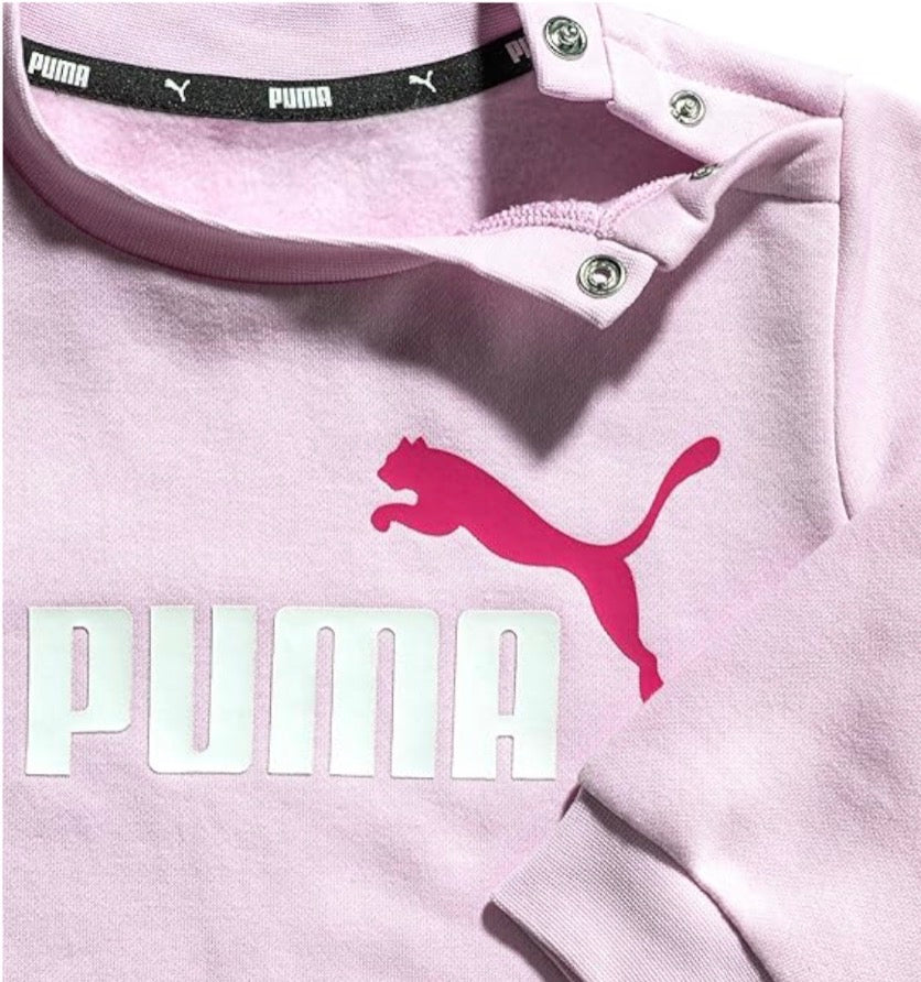 PUMA MINI CATS KIDS TRACKSUIT SET – BOYS GREY/BLUE & GIRLS PINK/WHITE
