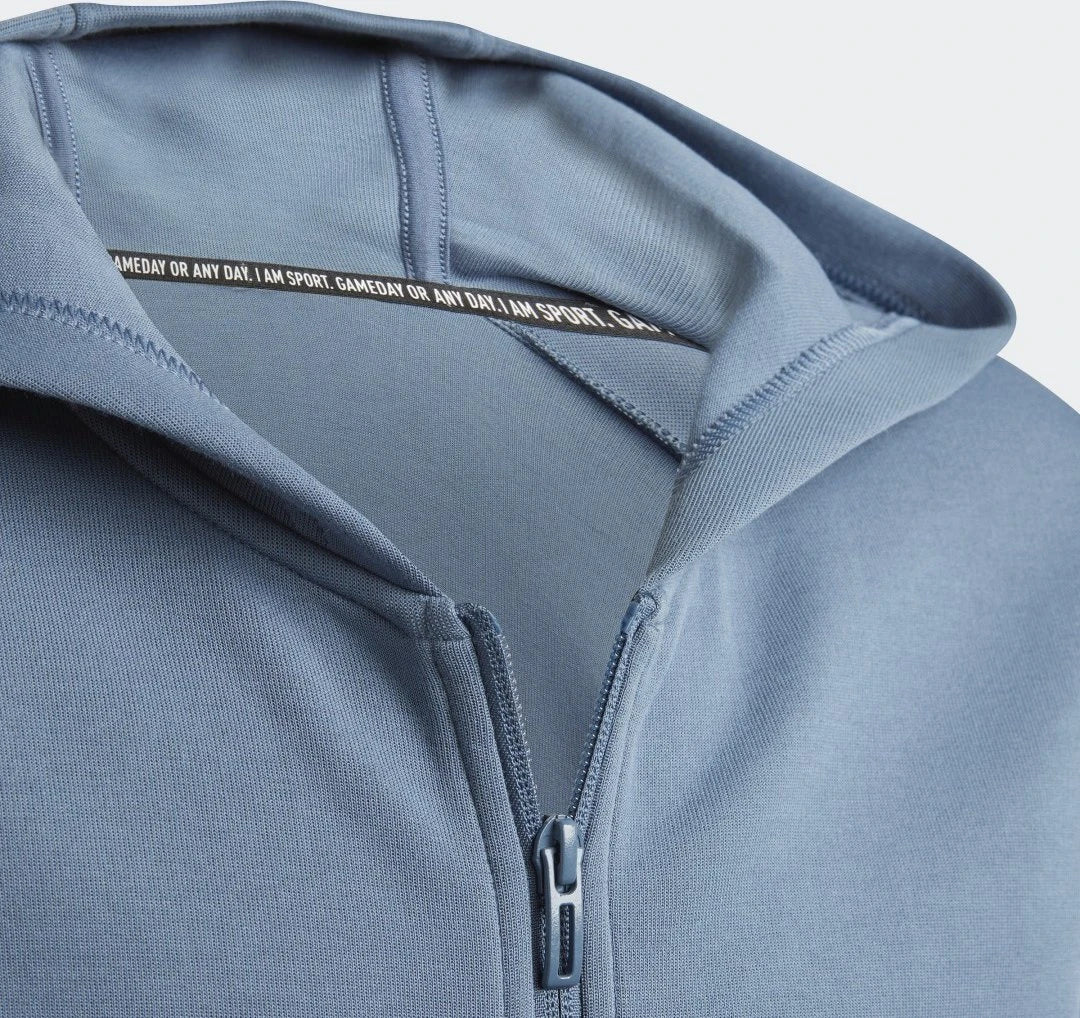 Adidas boys zip up cotton hoodie