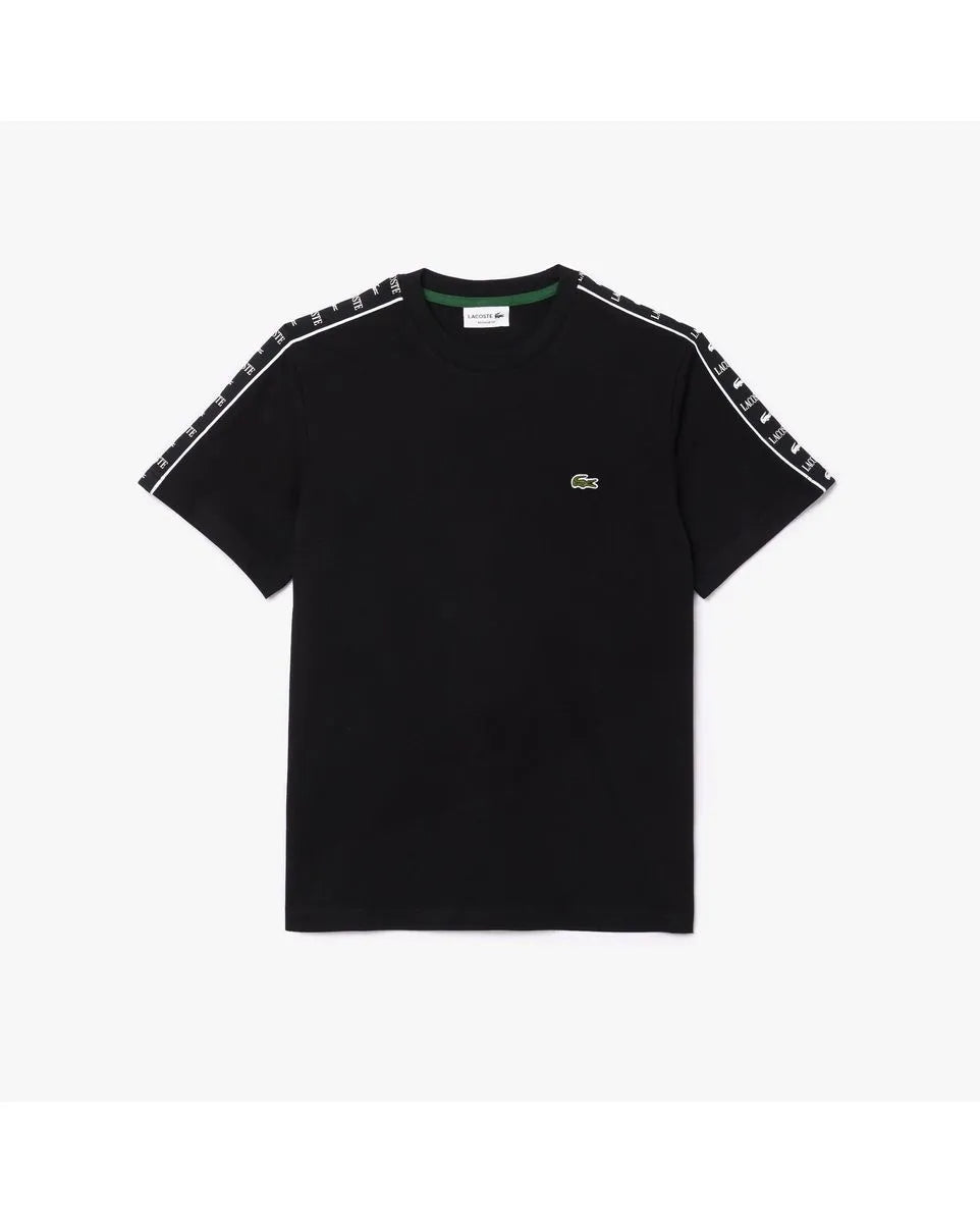 Lacoste Men’s Regular Fit Tape-Sleeve Cotton T-Shirt