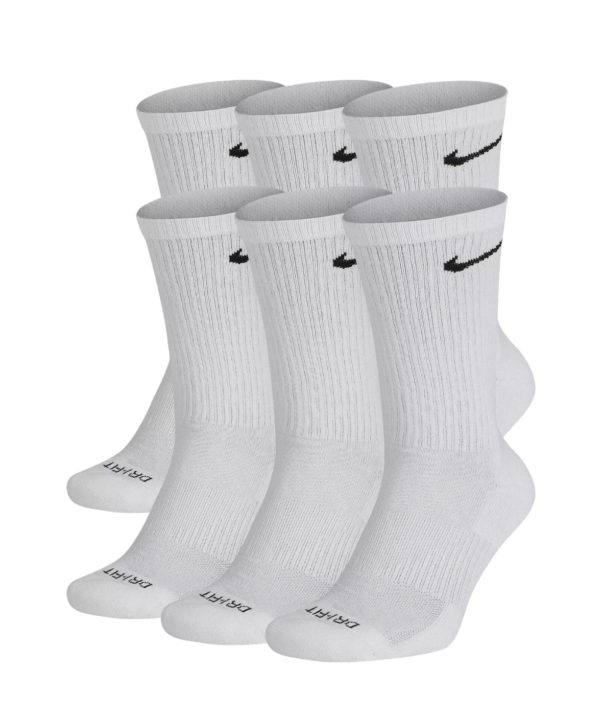 Nike every day plus dri fit crew socks 6 pack