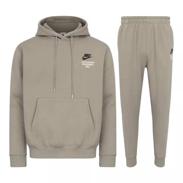 Nike Men’s “Authorised Personnel Only” Hoodie & Joggers Tracksuit Set