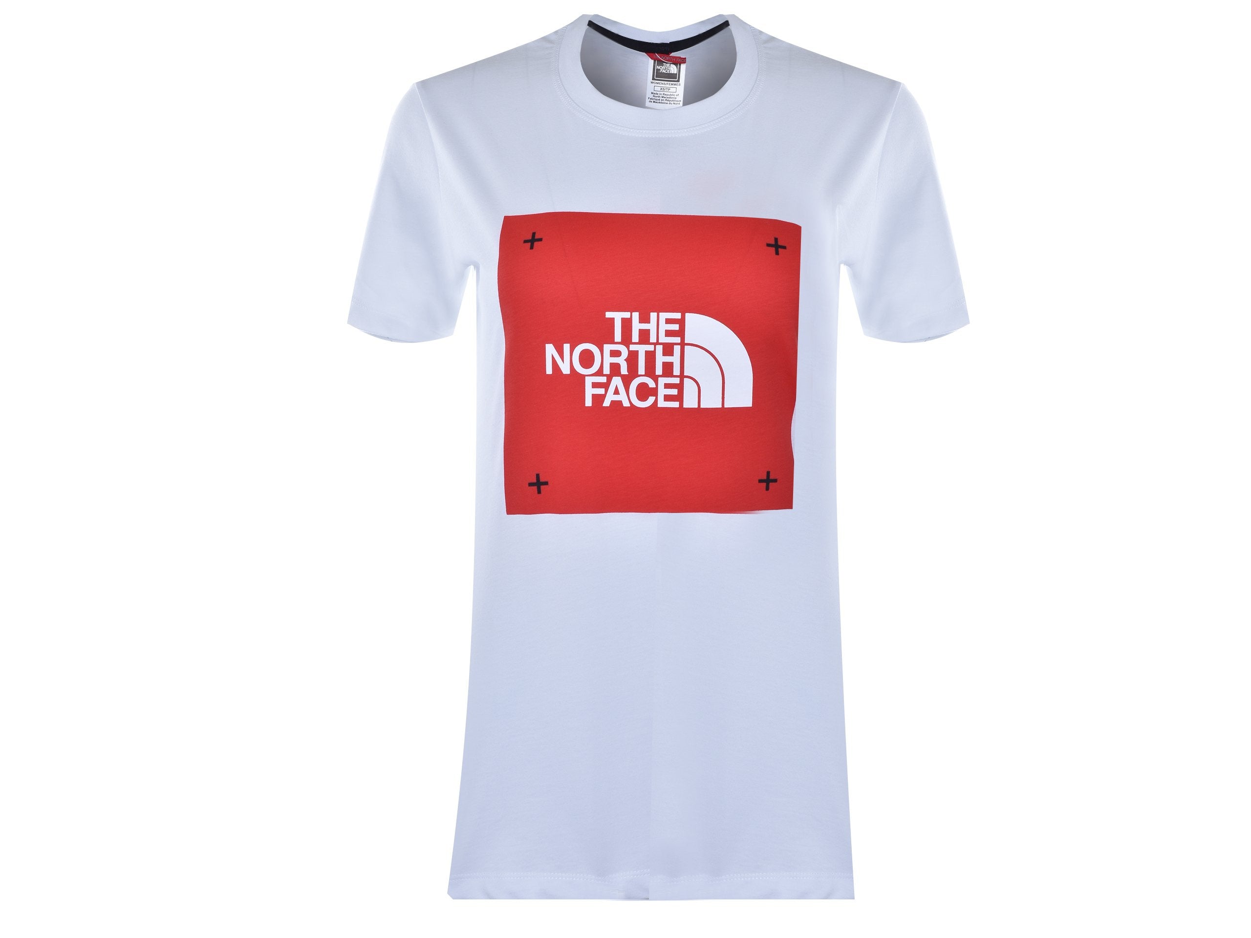 Women’s The North Face Red Box Logo T-Shirt – White Crew Neck Tee