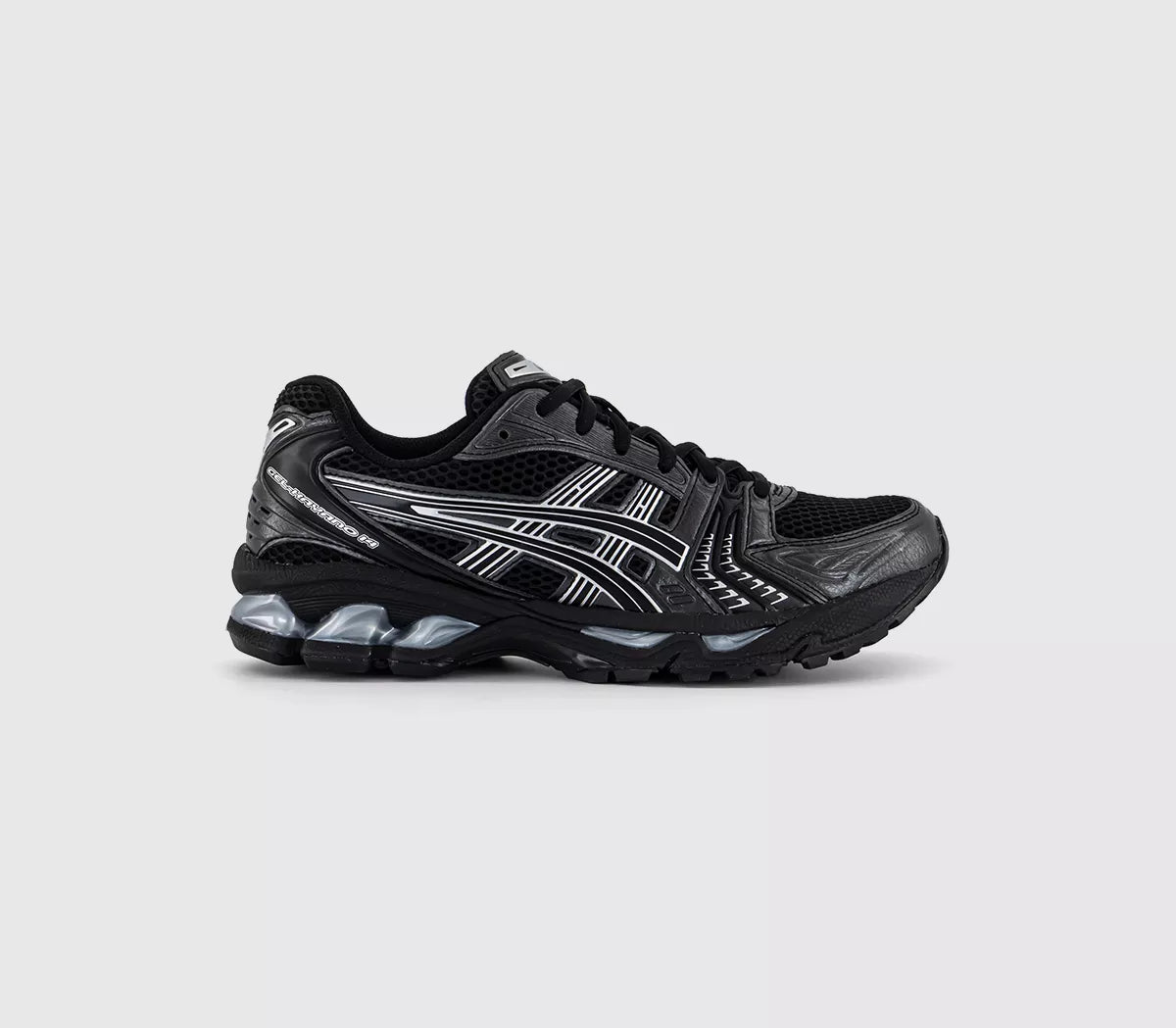 ASICS Gel-Kayano 14 Black Pure Silver Trainers
