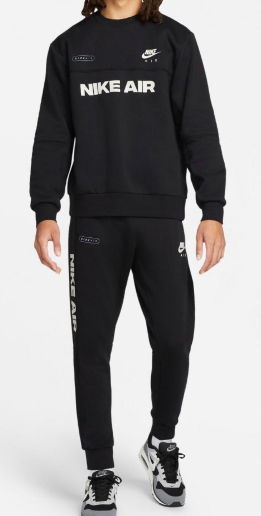 NIKE AIR REFLECTIVE PRINT TRACKSUIT SET – MENS – BLACK