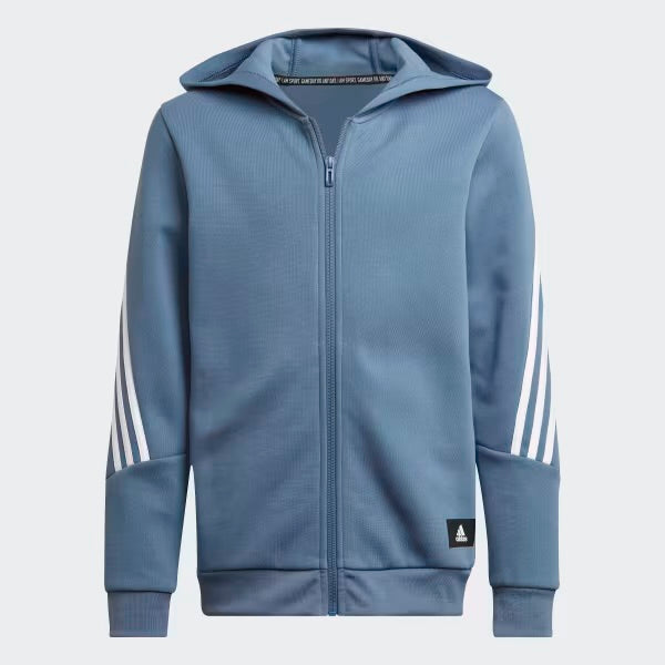 Adidas boys zip up cotton hoodie