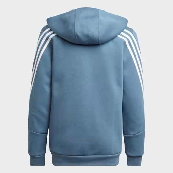 Adidas boys zip up cotton hoodie