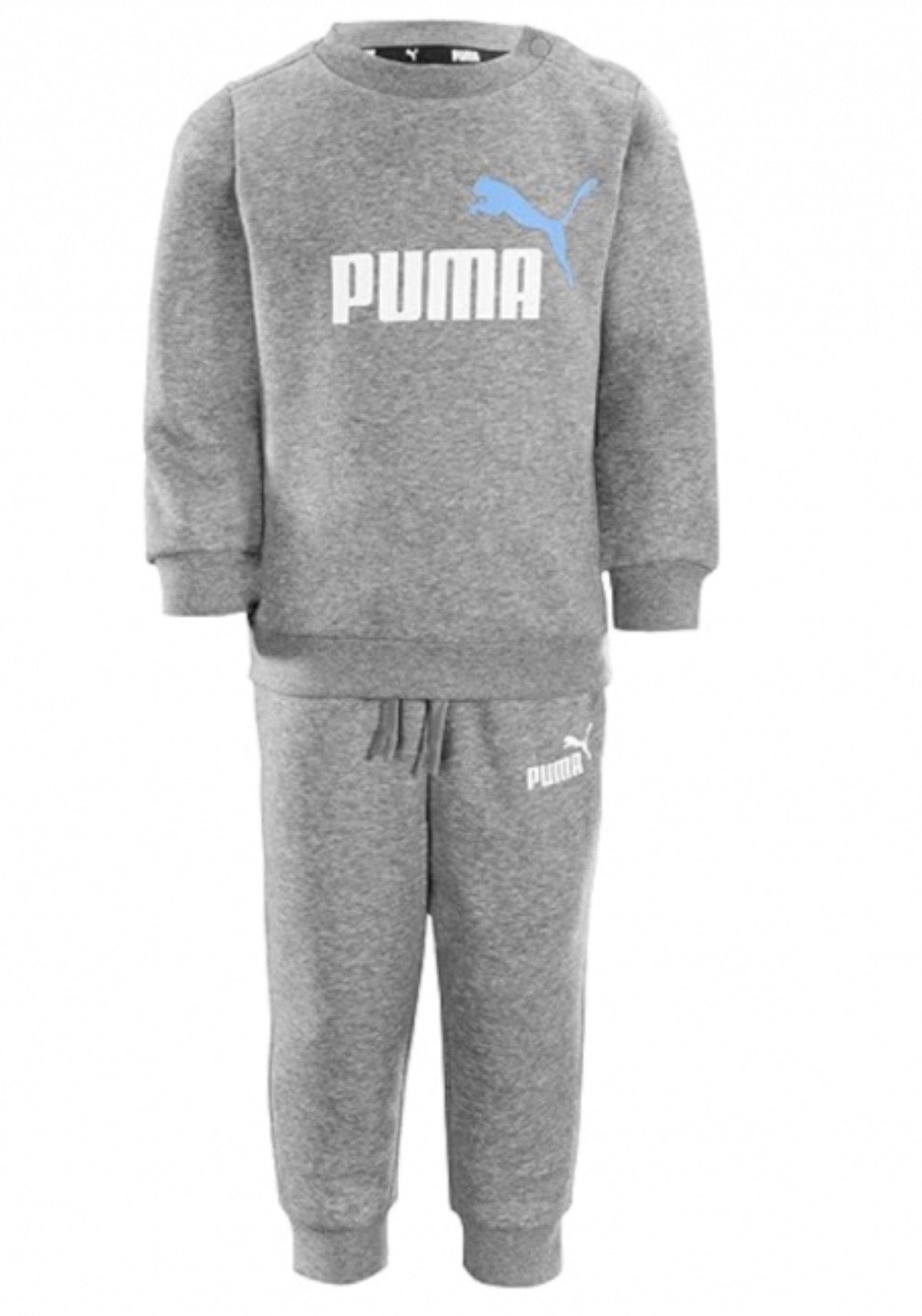 PUMA MINI CATS KIDS TRACKSUIT SET – BOYS GREY/BLUE & GIRLS PINK/WHITE