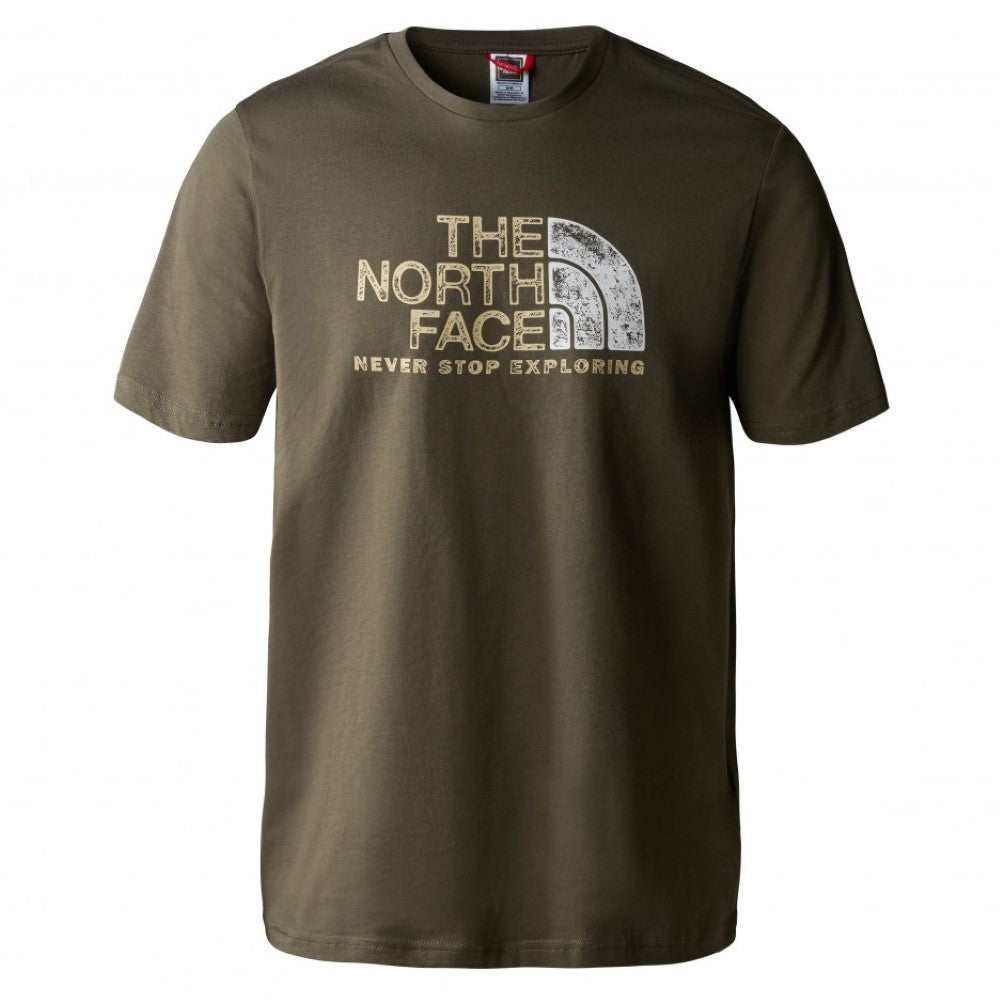Men’s The North Face never stop exploring rust t-shirt
