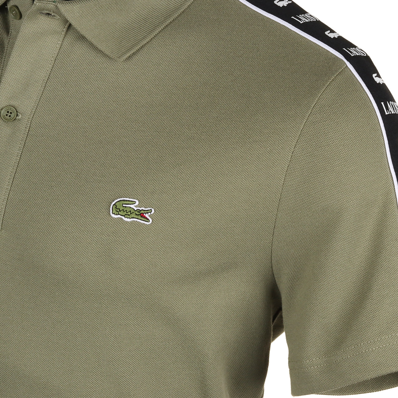 Men’s Lacoste tape polo shirt