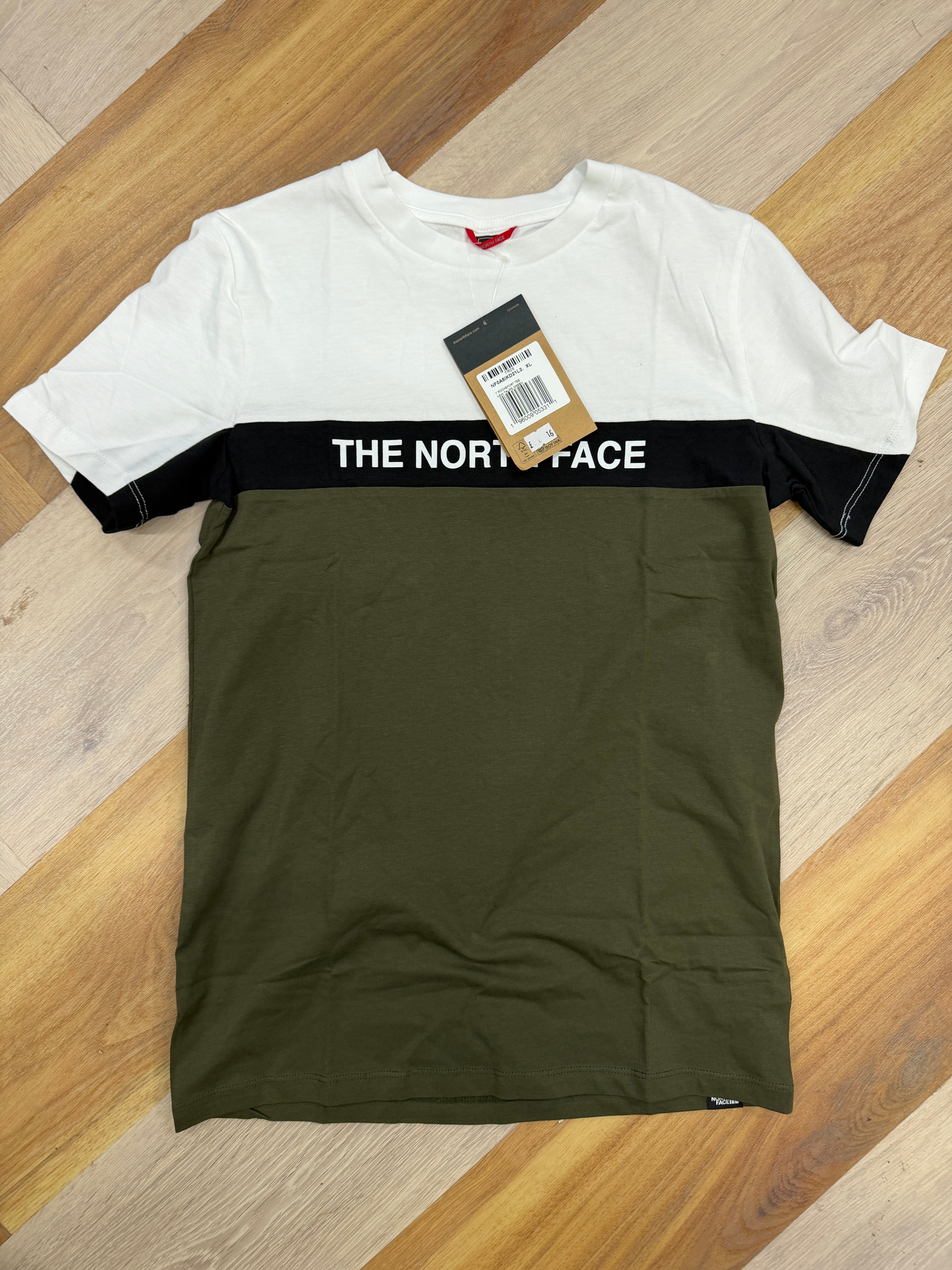 Boys The North Face Color-Block Logo T-Shirt