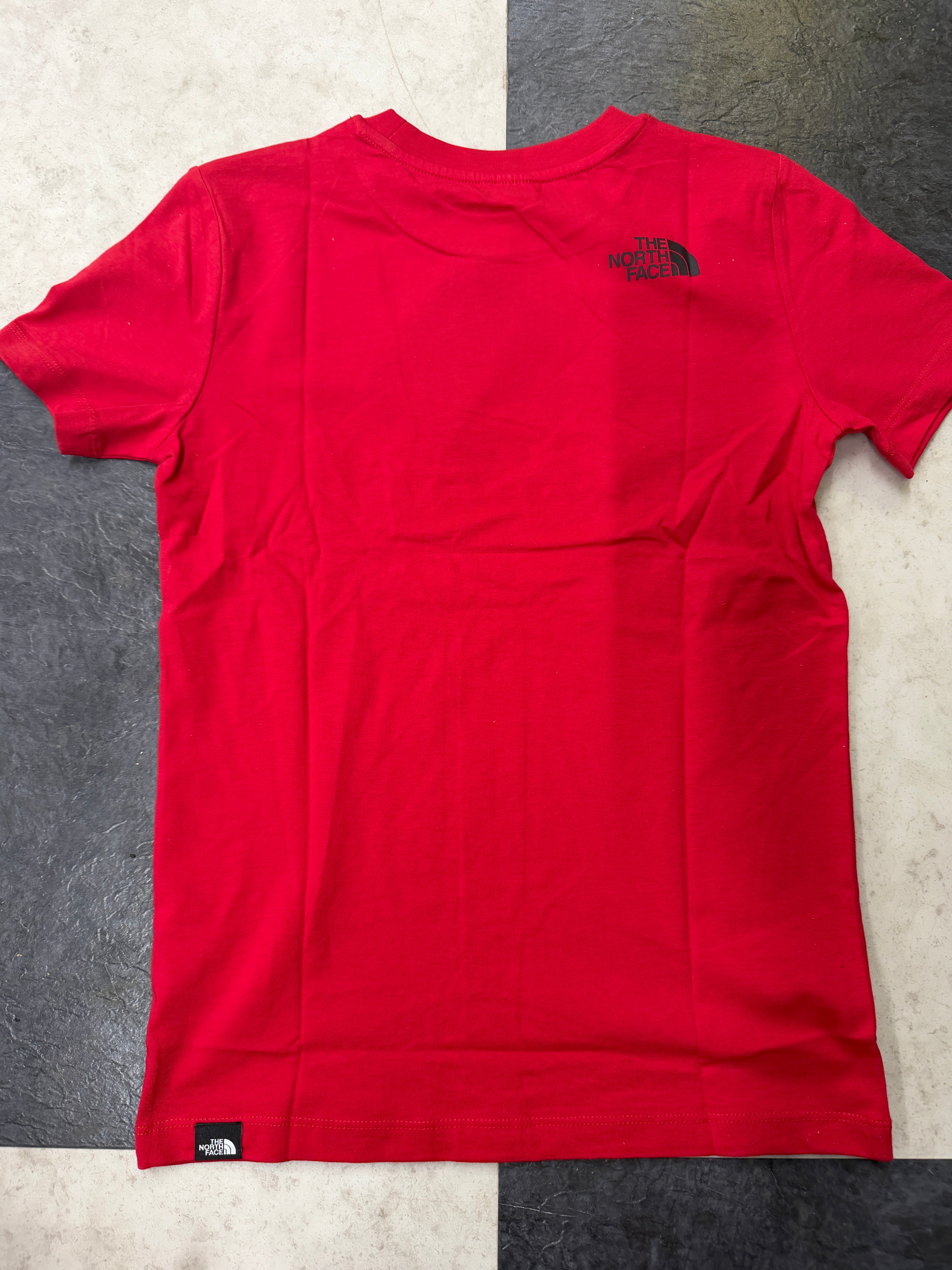 The North Face Youth Red Upside-Down Logo Graphic Tee